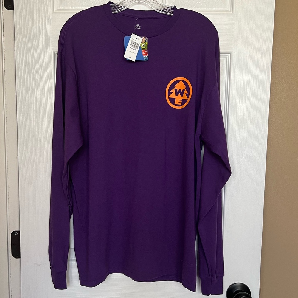 Men's Disney Pixar Up Russell Long Sleeve T-Shirt. Size Large , Purple